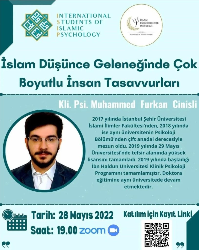 Ekibimizden M. Furkan Cinisli “İslam Düşünce Geleneğinde Çok Boyutlu İnsan Tasavvurları” başlıklı bir konuşma yaptı.