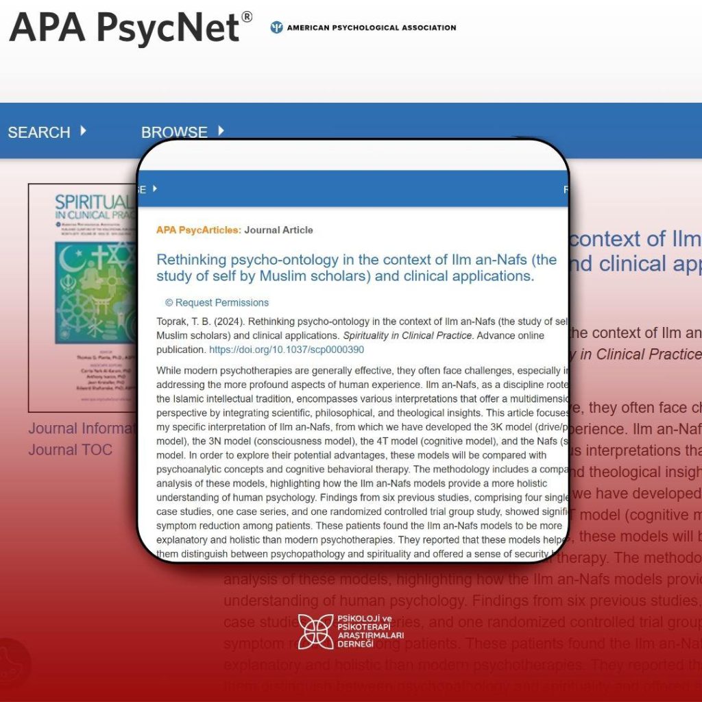 Rethinking Psycho-ontology in The Context of Ilm an-Nafs (the study of self by Muslim scholars) and Clinical Applications Rethinking Psycho-ontology in The Context of Ilm an-Nafs (the study of self by Muslim scholars) and Clinical Applications